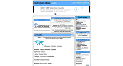 Desktop Screenshot of codepostaux.com