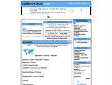 Tablet Screenshot of codepostaux.com